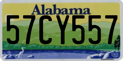 AL license plate 57CY557