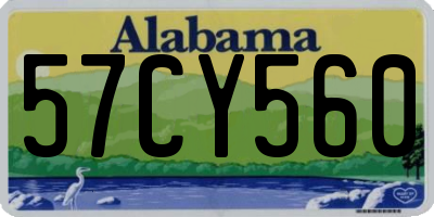 AL license plate 57CY560