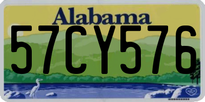 AL license plate 57CY576