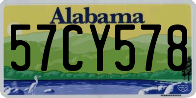 AL license plate 57CY578