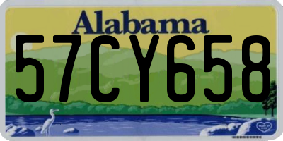 AL license plate 57CY658