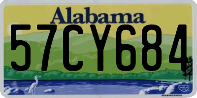 AL license plate 57CY684