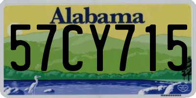 AL license plate 57CY715