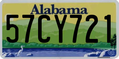 AL license plate 57CY721