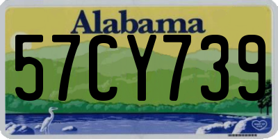 AL license plate 57CY739