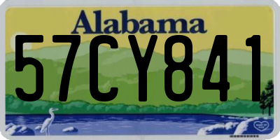 AL license plate 57CY841