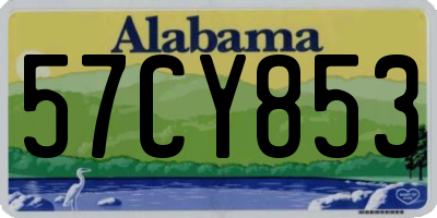 AL license plate 57CY853
