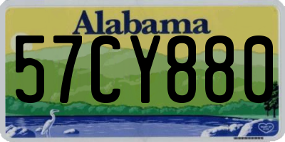AL license plate 57CY880