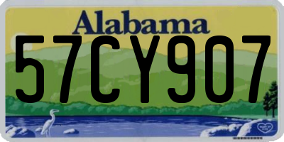 AL license plate 57CY907