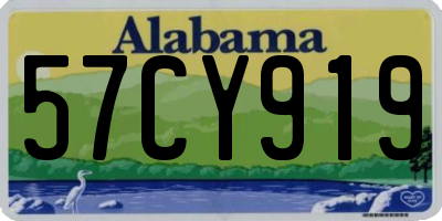 AL license plate 57CY919