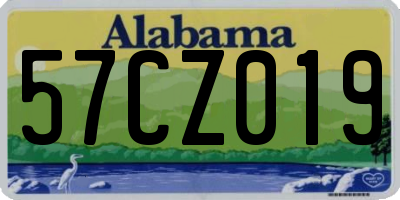 AL license plate 57CZ019