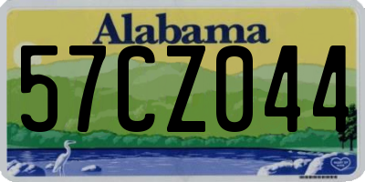 AL license plate 57CZ044
