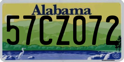 AL license plate 57CZ072
