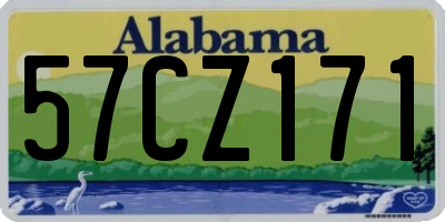 AL license plate 57CZ171