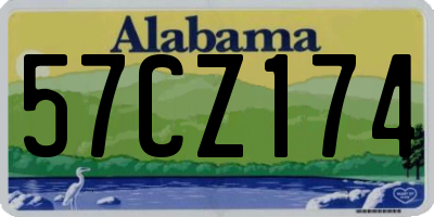 AL license plate 57CZ174