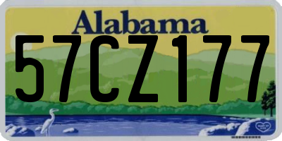 AL license plate 57CZ177