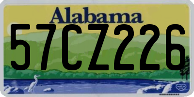 AL license plate 57CZ226