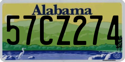 AL license plate 57CZ274