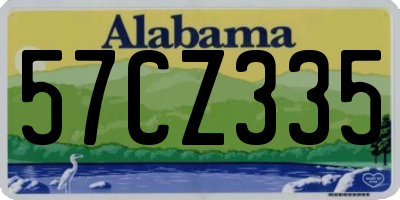 AL license plate 57CZ335