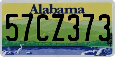 AL license plate 57CZ373