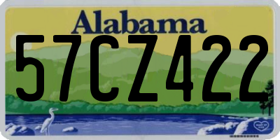 AL license plate 57CZ422