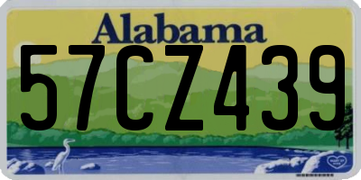 AL license plate 57CZ439