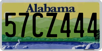 AL license plate 57CZ444