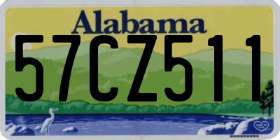 AL license plate 57CZ511