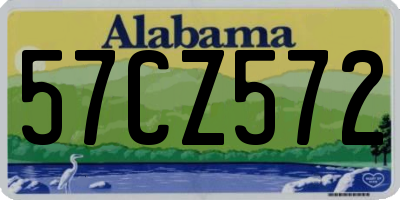 AL license plate 57CZ572