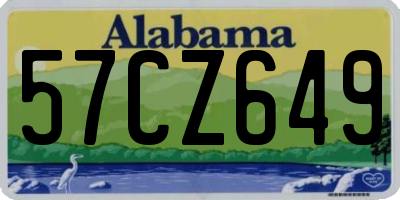 AL license plate 57CZ649