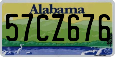 AL license plate 57CZ676