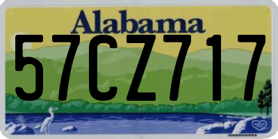 AL license plate 57CZ717