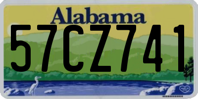 AL license plate 57CZ741