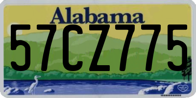AL license plate 57CZ775