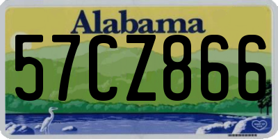 AL license plate 57CZ866