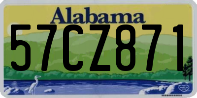 AL license plate 57CZ871