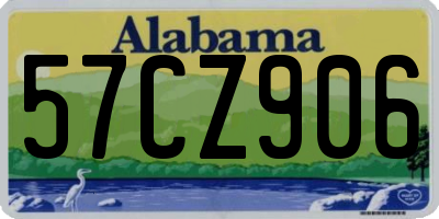 AL license plate 57CZ906