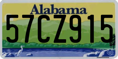 AL license plate 57CZ915