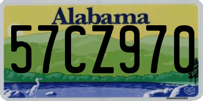 AL license plate 57CZ970