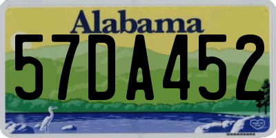 AL license plate 57DA452