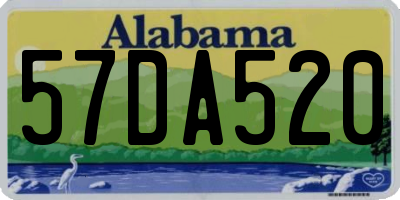 AL license plate 57DA520