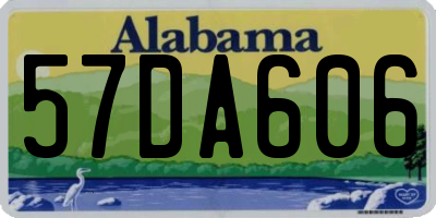 AL license plate 57DA606