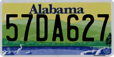 AL license plate 57DA627