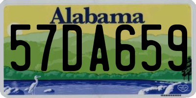 AL license plate 57DA659