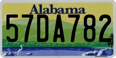 AL license plate 57DA782