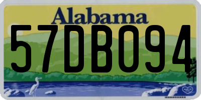 AL license plate 57DB094