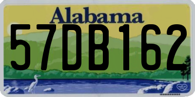 AL license plate 57DB162
