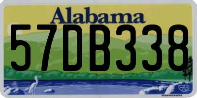 AL license plate 57DB338