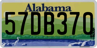 AL license plate 57DB370