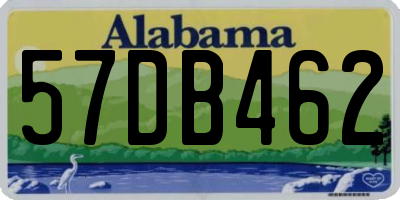 AL license plate 57DB462